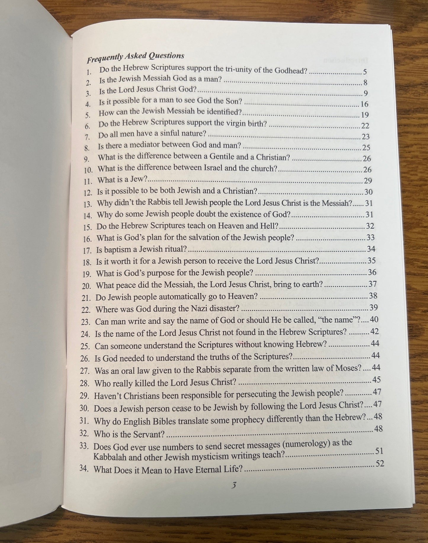 FAQ Frequent Asked Questions by Jewish People