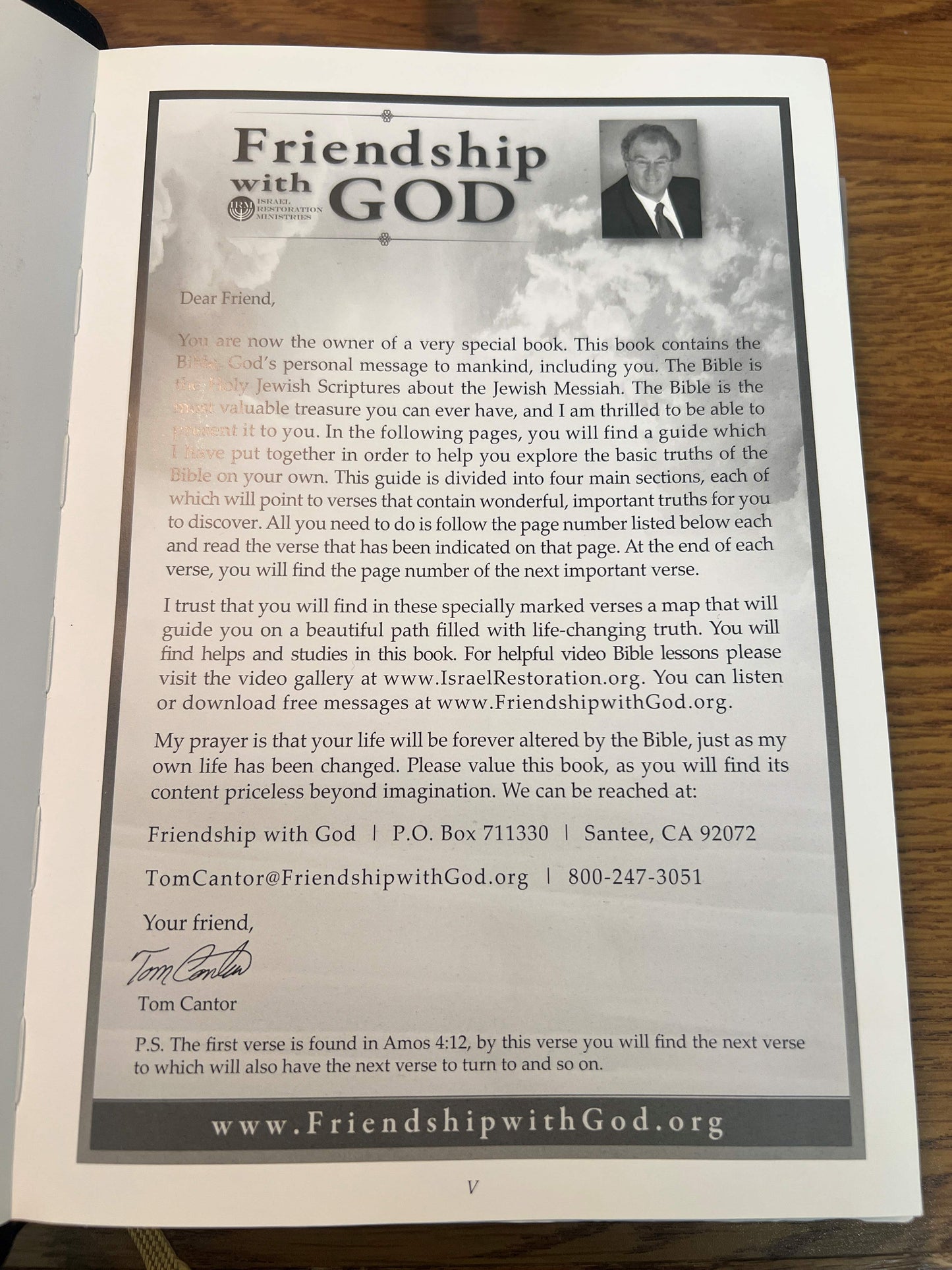 Friendship with God KJV Study Bible and Free Hymnal